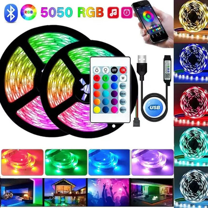 LeiiGeeGo USB RGB LED Strip Light Adhesive For Room Decor by zapcart