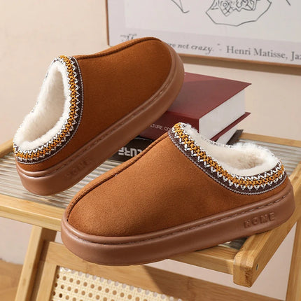 Fluffy Platform Slippers For Women Warm Plush Non Slip by zapcart
