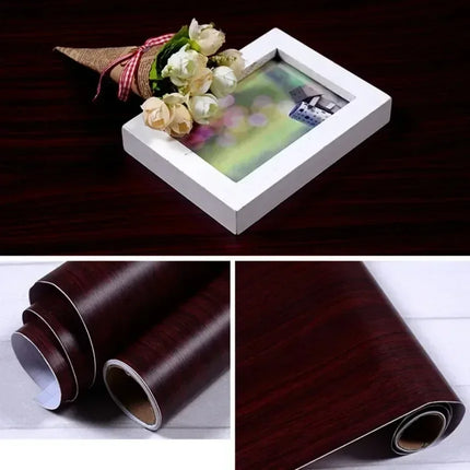 Guizhou Wood Grain Vinyl Wallpaper Waterproof Renovation by zapcart