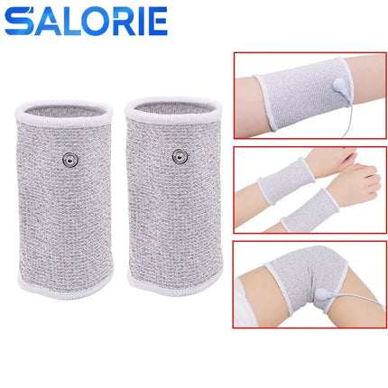 SALORIE Conductive Wrist Bracers For TENS Therapy At Home by zapcart