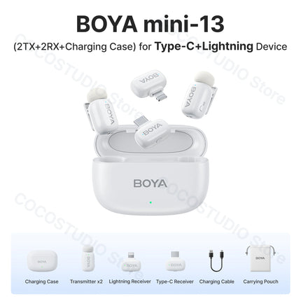 Boya Mini Wireless Lavalier Microphone For iPhone Android by zapcart