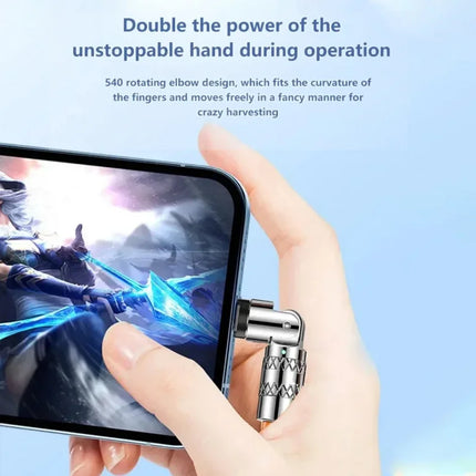 DIXSG 120W Fast Charge USB A to C Cable 180 Rotation by zapcart