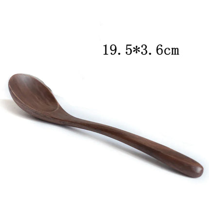 LINSBAYWUC Black Walnut Wooden Spoon Japan Style Heatproof by zapcart