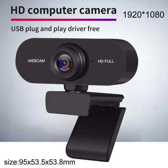 KOQZMH 1080P USB Webcam For Online Courses Built In Mic by zapcart