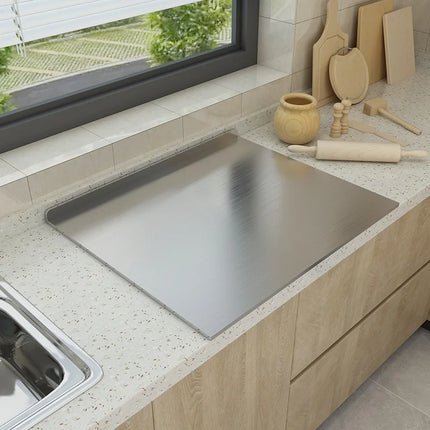 Stainless Steel Cutting Board 60x40cm Multifunctional Home by zapcart