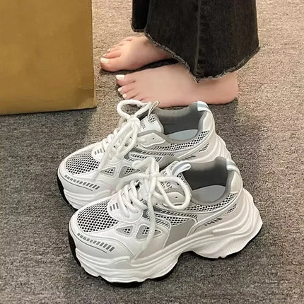 Women Platform Sneakers Thick Sole All Day Cushioned by zapcart