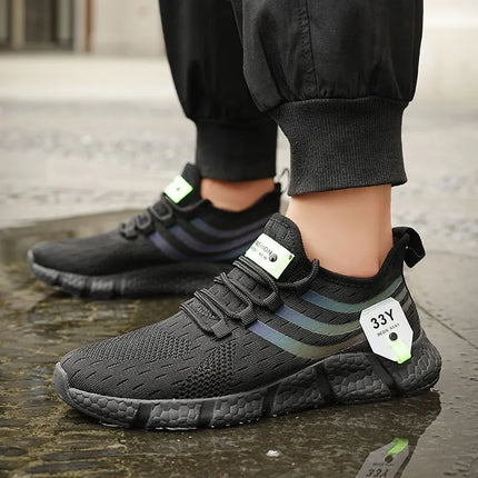 Big Running Men Breathable Lightweight Running Shoes by zapcart