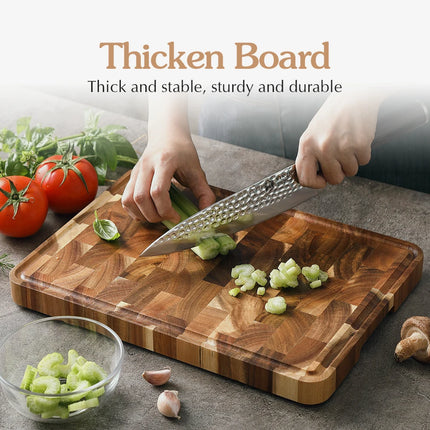 XINZUO Acacia Wood Cutting Board Non Slip For Home Cooks by zapcart