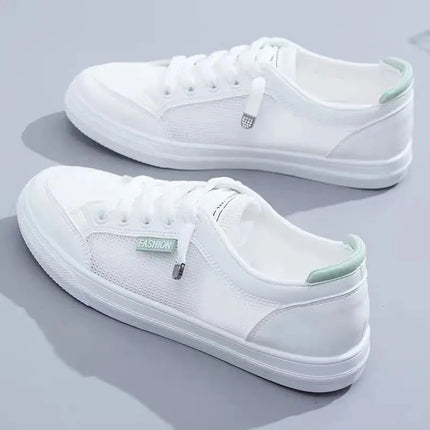 QRLQHY Women Sneakers Breathable Mesh Vulcanized Shoes by zapcart