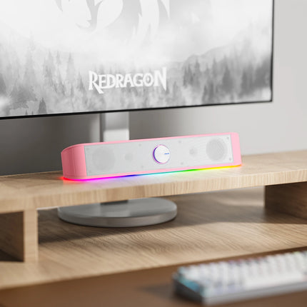 Redragon GS560 RGB Desktop Soundbar Dynamic RGB Audio 2.0 by zapcart