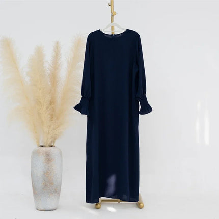 Abaya Dress For Muslim Women Elegant Long Sleeve Ramadan by zapcart