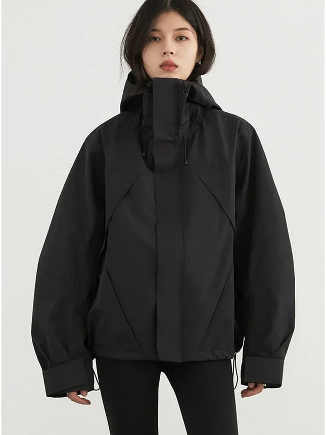 CHIC VEN Women Hooded Windproof Jacket For Outdoors by zapcart