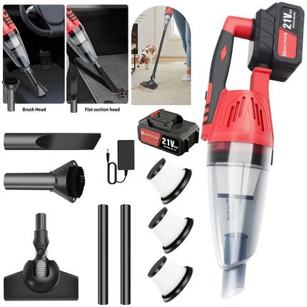DayPlus Cordless Car Vacuum Handheld Suction Pet Hair by zapcart