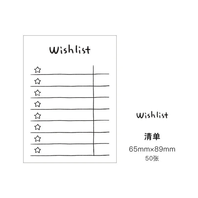 Choice Memo Pad Kawaii Study Plan To Do List for Students by zapcart