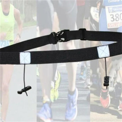 KEFIRDAYCN Race Number Belt With 6 Gel Loops Unisex Secure by zapcart