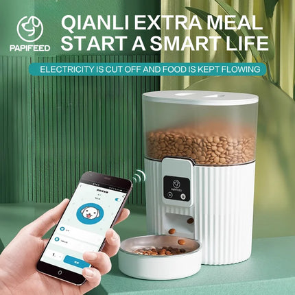 PAPIFEED Smart Cat Dog Automatic Feeder Wifi Remote Pets