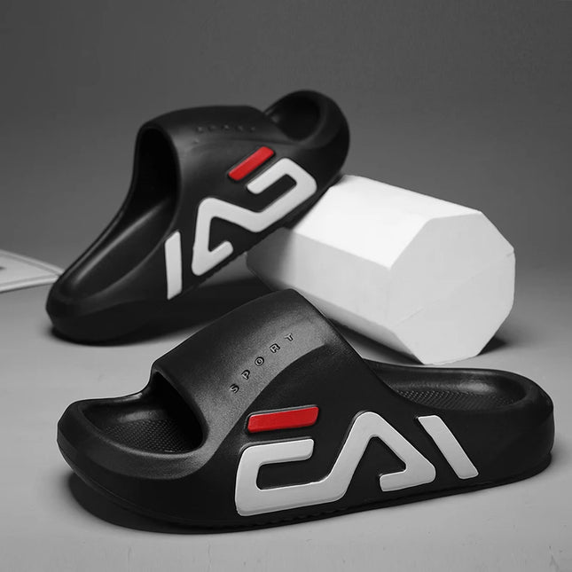 Zapcart Men Air Cushion Slippers With Extra Thick Sole