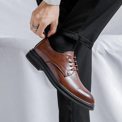 Height Boosting Men's Formal Oxford Shoes 3 6 8cm Elevate by zapcart