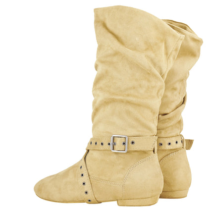 Jouncing Suede Sole Women Latin Dance Boots For Salsa by zapcart