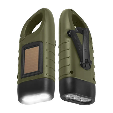 Brangdy LED Flashlight Tent Light Portable Solar Hand Crank by zapcart