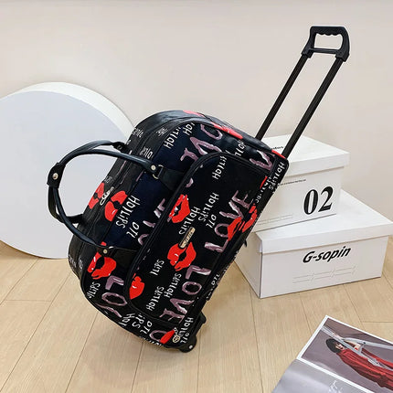 Felemi Large Capacity Women Travel Suitcase Wheeled Luggage by zapcart