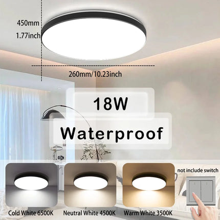 DIBILUN Waterproof LED Ceiling Light For Bathroom Kitchen by zapcart