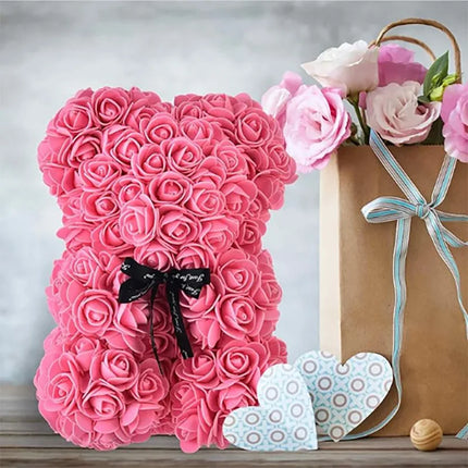 FUJINCN Teddy Rose Bear Gift Box For Girlfriend Valentine by zapcart