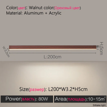 TES Long Strip Ceiling Light Office Surface Mounted LED by zapcart