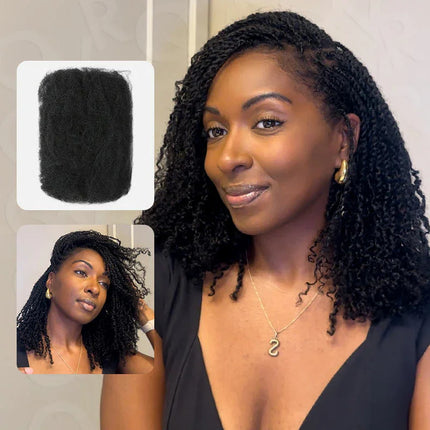 QVR Kinky Curly No Shedding Remy Hair Bundles For Braiders by zapcart