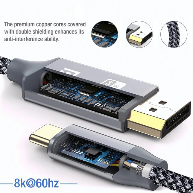 Nku USB C To DisplayPort Adapter 8K60Hz MacBook iPhone15 by zapcart
