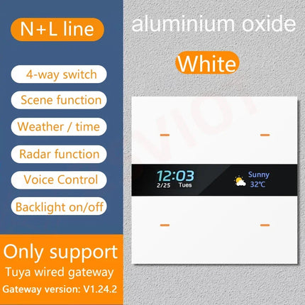 Tuya Zigbee Smart Switch 4 Gang For Homes Motion Sensor by zapcart