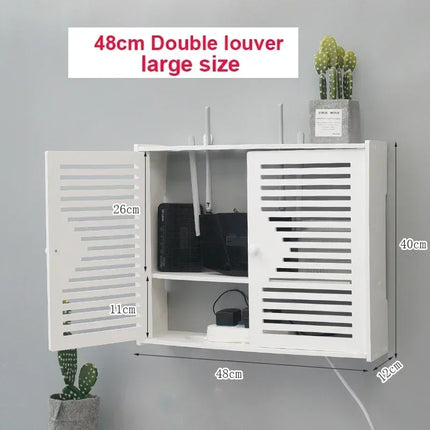 Dreamburgh Wall Mounted Router Shelf Living Room Storage by zapcart