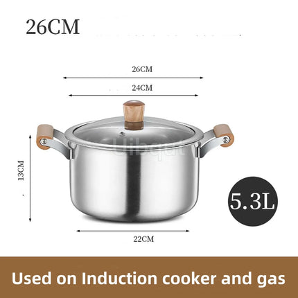 Uibqut Stainless Steel Double Bottom Soup Pot Home Cooks by zapcart