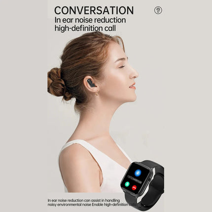 Men's 2 In 1 TWS Bluetooth Headset Smartwatch IP67 Pro by zapcart