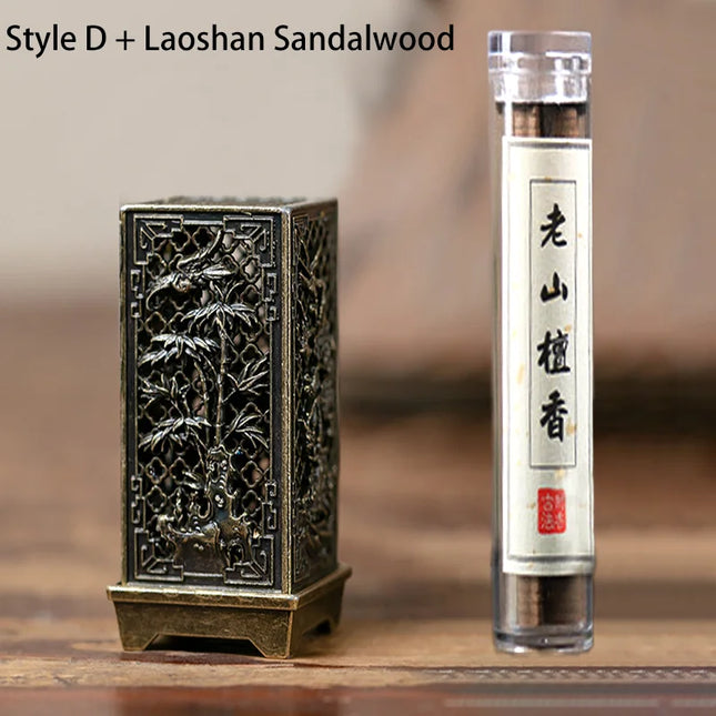 LWLYBH Vertical Alloy Incense Burner Lasting Fragrance Home by zapcart