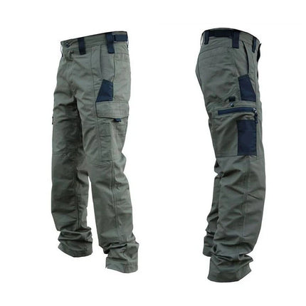 GHJQL Men Cargo Pants With Multi Pockets Durable Workwear by zapcart