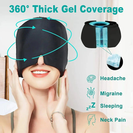 Choice Migraine Relief Hat Gel Hot Cold Cap for Sufferers by zapcart
