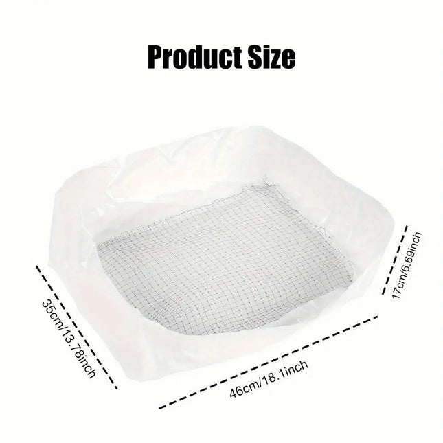 10Pcs Reusable Feces Filter, Hands Free Cat Excrement Filter Net For Pet Hygienic Litter Box Liners by zapcart