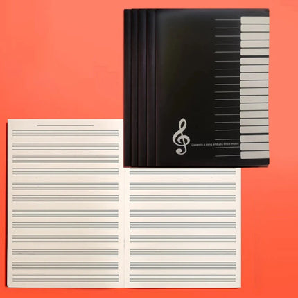Piano Keyboard Notebook Choice Students Journal Sketchbook by zapcart