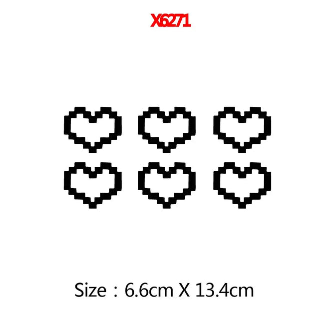 Mosaic Heart Love Car Sticker Waterproof Decal For Cars by zapcart