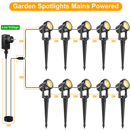 Tsunrise Low Voltage Landscape Lighting Garden Paths by zapcart