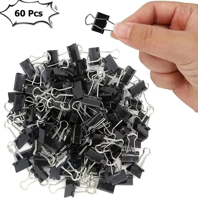 Choice Mini Binder Clips 60Pcs 15mm Rustproof Home Clips by zapcart
