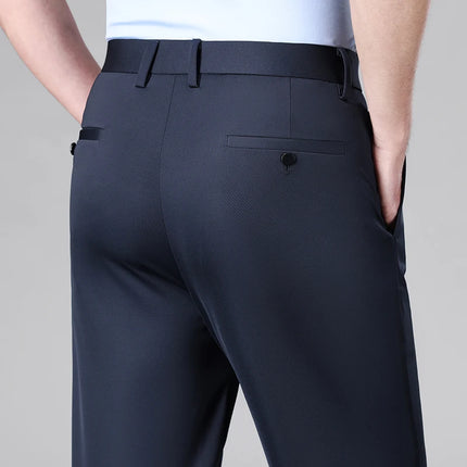 Mens Silk Blend Stretch Dress Pants Mingyucn Office 29-40 by zapcart