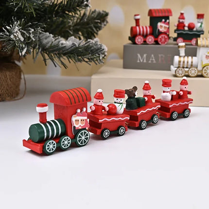 Gooparty Wooden Christmas Train Ornaments For Kids Decor by zapcart
