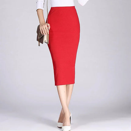 Reachshore Long Pencil Skirt Women Slim Silhouette Chic by zapcart