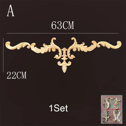 MaYupeT Premium Wood Corner Joint Appliques For Living Room by zapcart