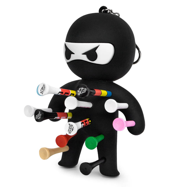 Cute Ninja Golf Tees Holder Keychain For Golfers Portable by zapcart