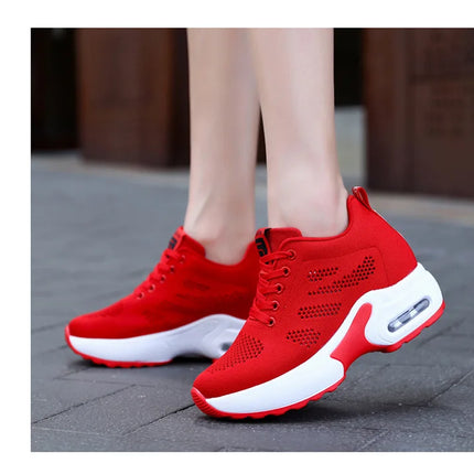 Women Platform Mesh Breathable Sneakers For Spring Comfort by zapcart