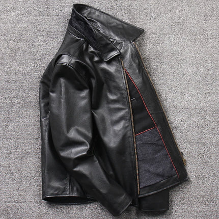 Genuine Cowhide Leather Jacket Motorcycle Others Easy Care by zapcart