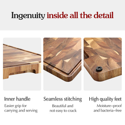 XINZUO Acacia Wood Cutting Board Non Slip For Home Cooks by zapcart